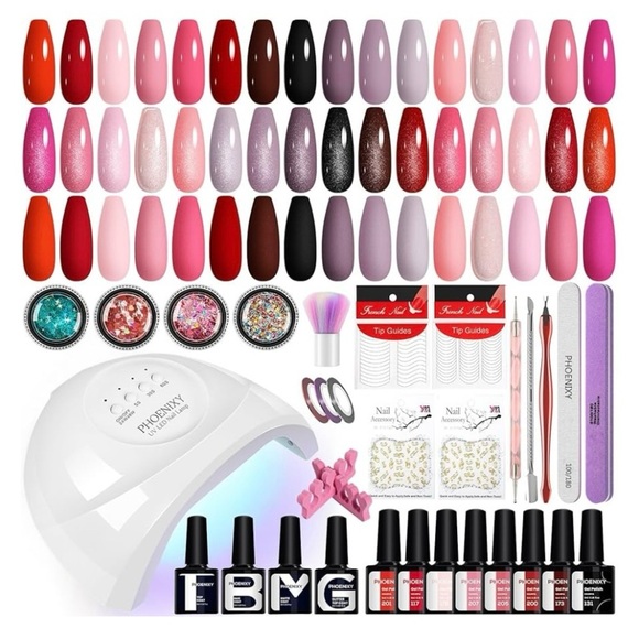 Gel Nail Polish Kit with U V‎ Light, 40cs - Picture 1 of 2